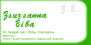 zsuzsanna biba business card